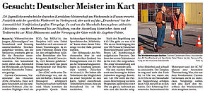 Gesucht: Deutscher Meister im Kart
