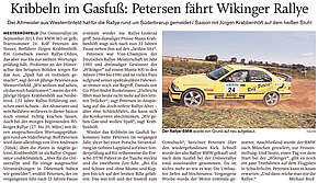 Petersen fährt Wikinger Rallye