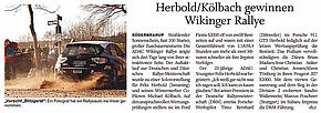 Herbold/kölbach gewinnen Wikinger Rallye