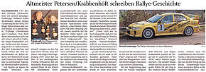 Altmeister Petersen/Krabbenhöft schreiben Rallye-Geschichte